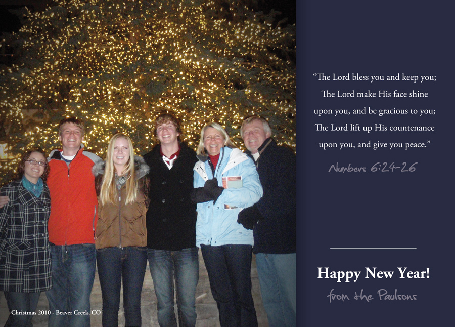 Happy New Year from the Paulsons!